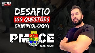 AULA 01  DESAFIO 100 QUESTÕES PMCE  CRIMINOLOGIA  PROF BENNY [upl. by Beaufert]