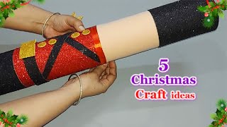 5 Economical Christmas Decoration idea with Simple material DIY Affordable Christmas craft idea🎄128 [upl. by Arreyt471]