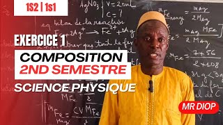 Composition  première S  second semestre  physique chimie  exercice 1 [upl. by Aikcin]