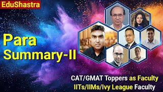 CAT 2024 Verbal ParaSummary2 CAT Coaching GMAT Prep Verbal CUET 2024 CAT Coaching CAT VARC IIM [upl. by Nnomae]