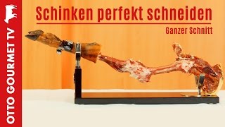 Jamón de Bellota Ibérico  Hinterschinken perfekt schneiden Vollversion [upl. by Ziguard]