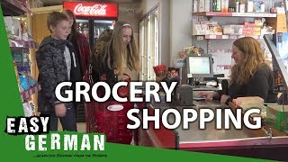 Grocery shopping in German  Super Easy German 33 [upl. by Yecal]