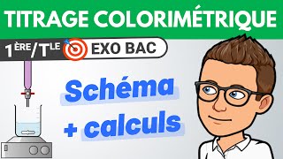 TITRAGE COLORIMÉTRIQUE 🎯 Exercice BAC  1ère amp Terminale spécialité  Chimie [upl. by Tezzil]