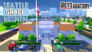 SEATTLE GRACE HOSPITAL Greys Anatomy  Construção  The Sims 4 [upl. by Yllatan]