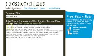 Crossword Labs How to create a crossword puzzle [upl. by Engapmahc]