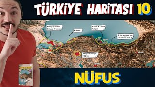 TÜRKİYENİN NÜFUS YOĞUNLUĞU Türkiye Harita Bilgisi Çalışması KPSSAYTTYT [upl. by Stoat]