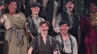 Newsies The Musical London 8th March 2023Brooklyn 2nd row view [upl. by Ahsenyl749]