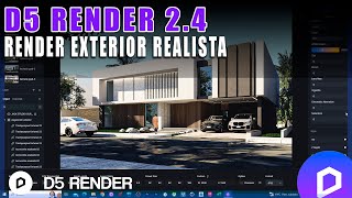 D5 RENDER 24 🔥🔴 CONFIGURAR RENDER EXTERIOR REALISTA [upl. by Ahsla]