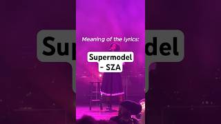 Supermodel by SZA lyrics songlyricsvideo rnblyrics rnbmusic rnb sza szatypebeat [upl. by Gloriana]