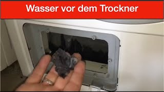 Wasser unter dem Trockner Bosch amp Siemens Wärmepumpentrockner [upl. by Erdne350]