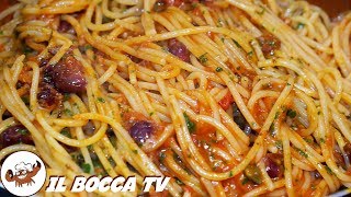 297  Spaghetti alla puttanescae lestate è bella fresca primo piatto facile veloce e saporito [upl. by Yelyah72]