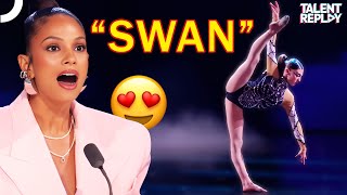 Swan Elegance Meets Talent Lillianna Clifton Dazzles on BGT Stage [upl. by Kristina276]