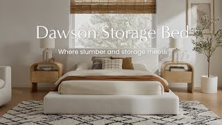 Castlery Lookbook Dawson Storage Bed [upl. by Aiekram828]