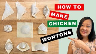 How To Make Chicken Wontons amp Wonton Wrapper Ideas Youve Never Seen Before [upl. by Carew902]