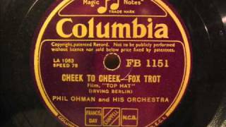 Phil Ohman  Dancing Cheek to Cheek [upl. by Illa]