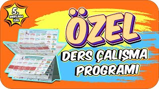 Ders Çalışma Programı Hazırlama ✍  5 Sınıflara Özel Program 🌟 [upl. by Cristoforo664]