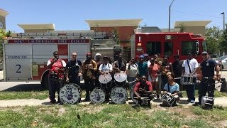 Firefighters Jam with Stranahan Marching Band [upl. by Mcclelland]