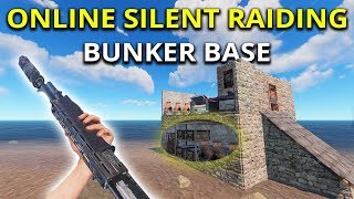 Online Silent Raiding Neighbours Bunker Base  Rust Solo Survival Gameplay [upl. by Loss]