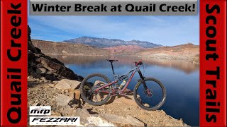 Tech Riding on the Quail Creek Scout Trails to Escape Winter  Mountain Biking St George Utah [upl. by Leupold]