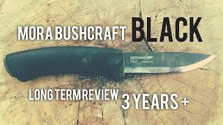 Mora Bushcraft Black 3 Year Review  Best Mora of them all [upl. by Llewkcor]