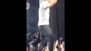 Luke Bryan falls off stage in Charlotte 52914 [upl. by Aryam]