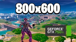 Stretched Resolution 800X600 Fortnite Chapter 5 l I7 3770 l Modo Desempenho [upl. by Lizned970]