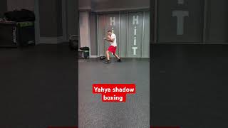 Yahya Shadow boxing boxing shadowboxing boxingtechnique punching boxingexercise boxingtraining [upl. by Aerdnaz605]