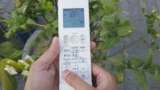 How to Use AC Remote Controller  DAIKIN Inverter Air Conditioner Remote Control Functions [upl. by Ellevel]