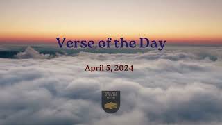 Verse of the Day  April 5 2024 [upl. by Cherry]