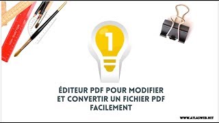 Comment modifier et convertir un fichier PDF facilement PDF scannés [upl. by Avilo]