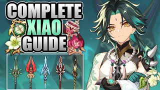 XIAO  COMPLETE GUIDE  4★5★ Weapons Combos Artifacts Teams Showcase  Genshin Impact [upl. by Elmina]