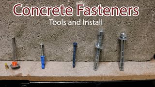 Concrete Fasteners Install and tools required [upl. by Hatfield170]