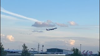 Virgin Atlantic Airlines Airlines A350K taking off from LHR to Delhi [upl. by Rohpotsirhc]