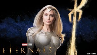 Thena Powers amp Fight Scenes  Eternals [upl. by Aztirak]