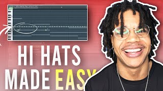 These are the best hi hat techniques for REAL Trap Music Tutorial [upl. by Eadahc705]