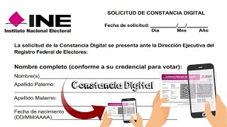 Como Tramitar Tu Constancia Digital Del INE Por Internet  Si Perdiste Tu INE O Ya Se Venció 2021 [upl. by Kassie108]