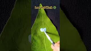 Mahadev Leaf Art Work 😇🌿 leafart leaf 1million art trending shorts [upl. by Innavoj]