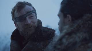 Beric Dondarrion talks to Jon Snow about Ned Stark and Rhllor GoT  S07 E06 [upl. by Shermy955]