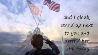 Lee Greenwood God Bless the USA lyrics [upl. by Anoblav]