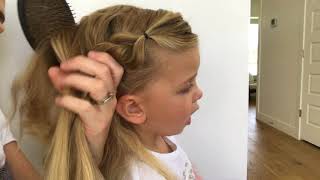 Little Girls Hair Tutorial Elsa Braid  Milo [upl. by Libbna763]