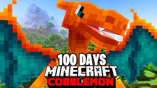 I Spent 100 DAYS in FIRE TYPE ONLY Pokémon Minecraft Vs my Rival Duos Cobblemon [upl. by Airlie]