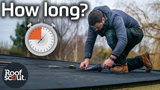 Fitting A Self Adhesive Flat Roofing Membrane How Long Does It Take Resitrix [upl. by Ojoj]