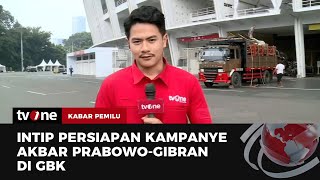 Persiapan Kampanye Akbar PrabowoGibran di GBK  Kabar Pemilu tvOne [upl. by Bail]