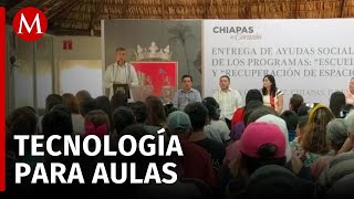 El gobernador de Chiapas entrega apoyos sociales a estudiantes de Tuxtla [upl. by Laurentium]