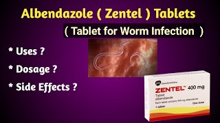 Albendazole  Tablet for Worm Infection  Uses and Side Effects [upl. by Holmun]