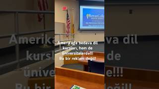 Amerika’da ücretsiz dil kursu reels viral shorts rowan english learning ingilizce trend [upl. by Phia382]