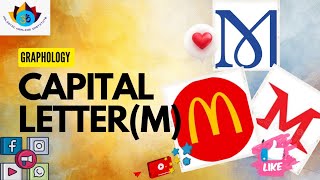 Capital letter M Detail explanation in Graphology in Hindi [upl. by Gnirol]