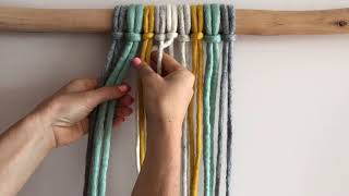 How to weave  continuous weave macrame [upl. by Eibbed]