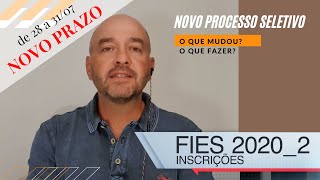 INSCRIÇÕES ABERTAS para FIES 2020  Como conseguir o FIES O que mudou no FIES O que é FIES [upl. by Milas730]