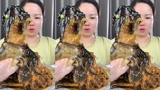 fishmonkfish asmr mukbangeating showchinese food [upl. by Gitt]